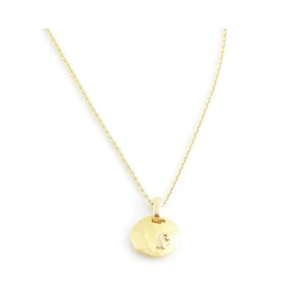 Tiffany's Paloma Picasso 18K Gold Hammered Disc with Loving Heart Necklace - Picture 4 of 5